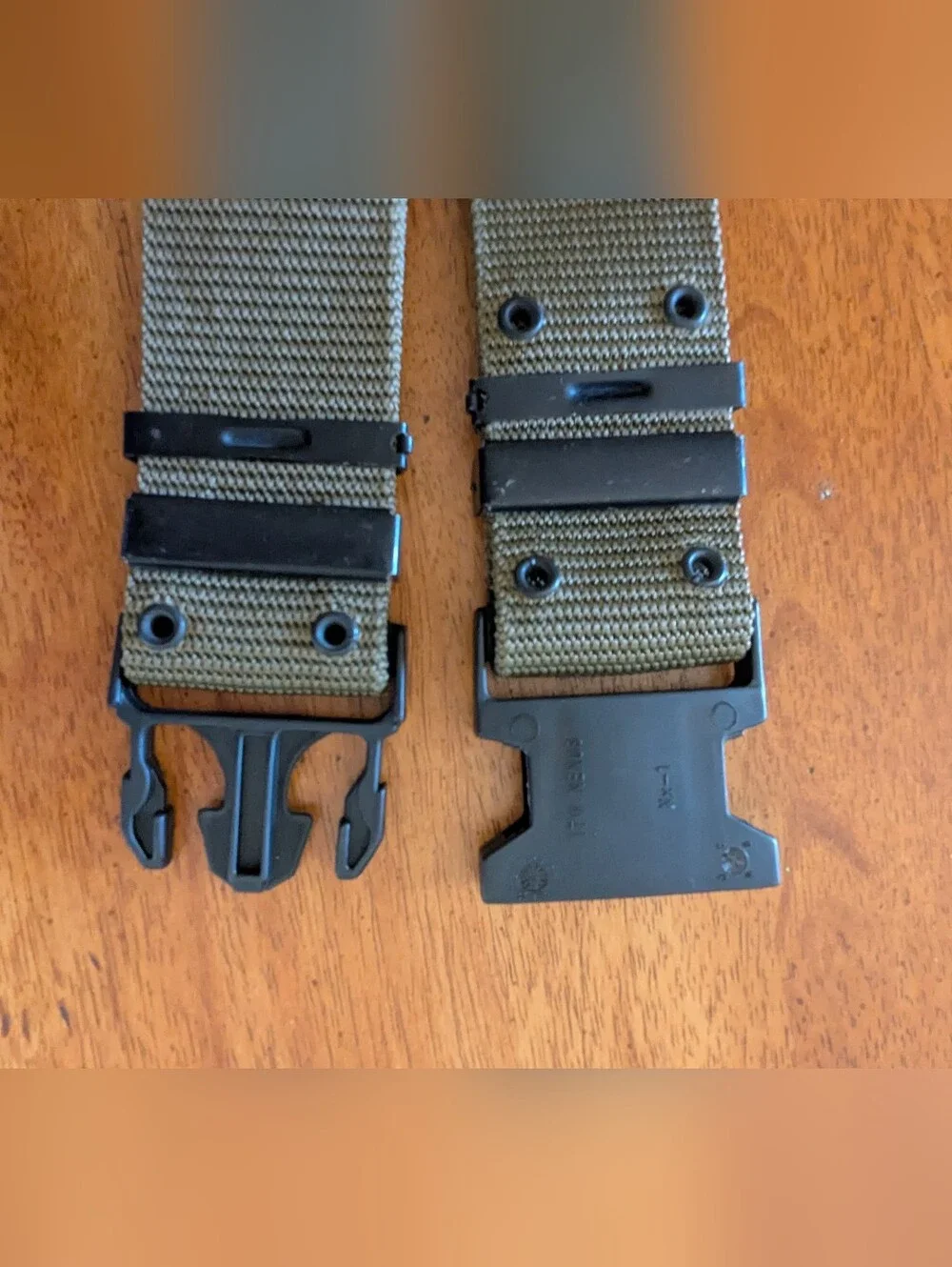 Olive Green Tactical Belt with Military Canteen